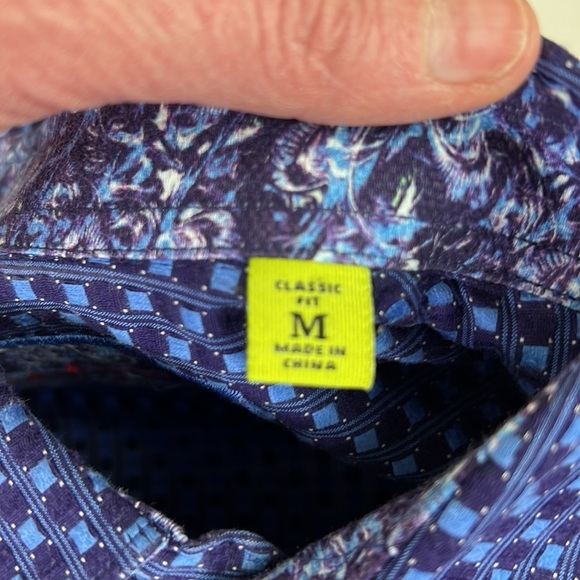 Robert Graham blue & white button down classic fit button down shirt - Picture 5 of 10